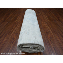 Load image into Gallery viewer, 8&#39;10&quot;x11&#39;7&quot; Egg White, Ziegler Mahal Design White Wash Peshawar, Hand Knotted, Natural Dyes, 100% Wool, Oriental Rug FWR534864