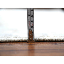 Load image into Gallery viewer, 13&#39;7&quot;x17&#39; Solitude Gray With Pearly White, Washed Out Peshawar With Ziegler Mahal Design, Hand Knotted Pure Wool, Extra Wide, Oversized, Oriental Rug FWR534876