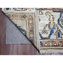 Load image into Gallery viewer, 8&#39;10&quot;x11&#39;9&quot; Chrome Gray, Hand Knotted, Turkish Village Motifs, Large Serrated Central Medallion, Natural Dyes, Soft and Shiny Wool, Oriental Rug FWR534906
