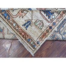 Load image into Gallery viewer, 8&#39;10&quot;x11&#39;9&quot; Chrome Gray, Hand Knotted, Turkish Village Motifs, Large Serrated Central Medallion, Natural Dyes, Soft and Shiny Wool, Oriental Rug FWR534906