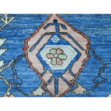 Load image into Gallery viewer, 8&#39;10&quot;x11&#39;9&quot; Chrome Gray, Hand Knotted, Turkish Village Motifs, Large Serrated Central Medallion, Natural Dyes, Soft and Shiny Wool, Oriental Rug FWR534906