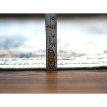 Load image into Gallery viewer, 8&#39;10&quot;x11&#39;9&quot; Chrome Gray, Hand Knotted, Turkish Village Motifs, Large Serrated Central Medallion, Natural Dyes, Soft and Shiny Wool, Oriental Rug FWR534906
