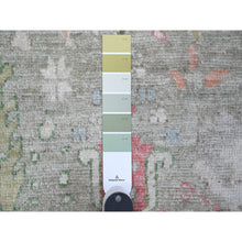 Load image into Gallery viewer, 7&#39;8&quot;x9&#39;10&quot; Reseda Green, Natural Dyes, Wool Weft, Hand Knotted, Afghan Angora Oushak, Soft Pile, Tribal Willow And Cypress Design, Oriental Rug FWR534930