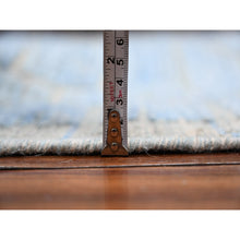 Load image into Gallery viewer, 11&#39;9&quot;x15&#39;1&quot; Little Boy Blue, Hi-low Embossed Pile, Vibrant And Soft Wool, Hand Knotted, Moroccan Weave Ben Ourain Design Oversized Oriental Rug FWR535014