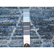 Load image into Gallery viewer, 12&#39;x18&#39;5&quot; Queen Blue, Zemmour Moroccan Weave Inspired Design, Soft And Shiny Wool Hand Knotted, Vegetable Dyes, Wool On Wool, Oversized Oriental Rug FWR535020