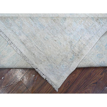 Load image into Gallery viewer, 9&#39;x11&#39;8&quot; Titan White, Afghan Angora Oushak, Hand Knotted With Wool Weft, Vegetable Dyes With Village Floral Elements All Over Design, Oriental Rug FWR535026