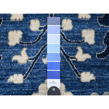 Load image into Gallery viewer, 11&#39;10&quot;x14&#39;5&quot; Ultramarine Blue, Natural Dyes, Hand Knotted, Oversized Peshawar With Tabriz Vase Design, 100% Wool, Oriental Rug FWR535062
