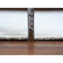 Load image into Gallery viewer, 9&#39;1&quot;x12&#39;1&quot; Tahira White, Diamond Repetitive Moroccan Weave Zemmour Design, Embossed Pile, Tone On Tone, Velvety Wool, Hand Knotted, Vegetable Dyes, Oriental Rug FWR535080