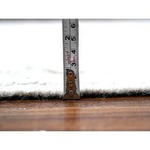 Load image into Gallery viewer, 9&#39;x12&#39;6&quot; Polar Bear White, Hand Knotted Beni Ourain Geometric Moroccan Weave Inspired Design, 100% Wool, Oriental Rug FWR535170