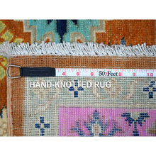 Load image into Gallery viewer, 4&#39;9&quot;x6&#39;5&quot; Ivory, Veggie Dyes Organic Wool Hand Woven, Afghan Kilim with Geometric Elements Flat Weave, Reversible Oriental Rug FWR490968