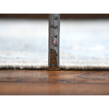 Load image into Gallery viewer, 8&#39;1&quot;x15&#39;7&quot; Platinum Gray, Wool Foundation, Natural Dyes With Rural Floral All Over Design, Hand Knotted Afghan Angora Oushak, Xl Oriental Rug FWR535560