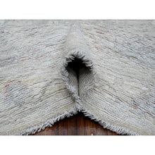 Load image into Gallery viewer, 8&#39;10&quot;x11&#39;5&quot; Pastel Gray, Wool Foundation, Hand Knotted, Afghan Angora Oushak, Natural Dyes, Village Motifs All Over Design, Oriental Rug FWR535584
