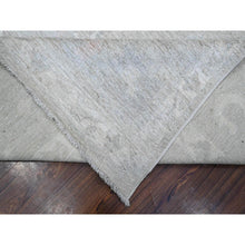 Load image into Gallery viewer, 8&#39;10&quot;x11&#39;5&quot; Pastel Gray, Wool Foundation, Hand Knotted, Afghan Angora Oushak, Natural Dyes, Village Motifs All Over Design, Oriental Rug FWR535584