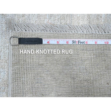 Load image into Gallery viewer, 8&#39;10&quot;x11&#39;5&quot; Pastel Gray, Wool Foundation, Hand Knotted, Afghan Angora Oushak, Natural Dyes, Village Motifs All Over Design, Oriental Rug FWR535584