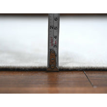 Load image into Gallery viewer, 8&#39;10&quot;x11&#39;6&quot; Huntington White, Wool Weft with Rural All Over Motifs Design, Vegetable Dyes, Hand Knotted, Afghan Angora Oushak, Oriental Rug FWR535608
