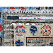 Load image into Gallery viewer, 8&#39;10&quot;x11&#39;7&quot; Perfect Gray, Wool Foundation, All Over Colorful Rural Elements, Afghan Natural Dyes, Hand Knotted Soft Pile, Angora Oushak, Oriental Rug FWR535614
