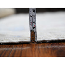 Load image into Gallery viewer, 5&#39;9&quot;x8&#39;9&quot; Night White, Wool Weft With Natural Dyes, Hand Knotted, Afghan Angora Oushak, All Over Tribal Floral Design, Oriental Rug FWR535710