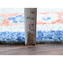 Load image into Gallery viewer, 9&#39;2&quot;x12&#39;1&quot; Navy Blue, Afghan Oushak with Leaf Design, Supple Collection, Soft and Lush Pile, Pure Wool, Densely Woven, Hand Knotted, Oriental Rug FWR5352