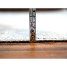 Load image into Gallery viewer, 8&#39;x9&#39;8&quot; Anvil Gray, Natural Dyes, Hand Knotted, Afghan Angora Oushak, Rural Elements All Over Design, Extra Soft Wool Weft, Oriental Rug FWR535908