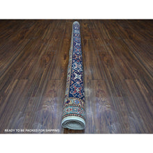 Load image into Gallery viewer, 6'x6' White Pepper, Soft And Velvety Wool Super Kazak Geometric Patterns Afghan Hand Knotted Vegetable Dyes Square Oriental Rug FWR535968