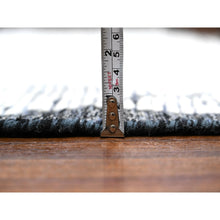 Load image into Gallery viewer, 9&#39;1&quot;x12&#39;4&quot; Spare White And Shingle Gray, Moroccan Weave Marmoucha With All Over Criss Cross Pattern, Hand Knotted Tone On Tone Natural Dyes, 100% Wool, Oriental Rug FWR536004