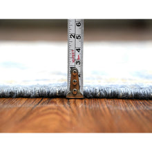 Load image into Gallery viewer, 2&#39;7&quot;x16&#39; Denim Blue, Afghan Angora Oushak With Colorful Village Elements All Over, Hand Knotted, Natural Dyes, Wool Weft, Xl Runner Oriental Rug FWR536094