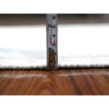 Load image into Gallery viewer, 3&#39;x13&#39;6&quot; Alabaster White, Extra Soft Wool Foundation, Hand Knotted, Rural Medallions All Over Design, Natural Dyes, Runner Angora Oushak, Oriental Rug FWR536160