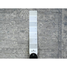 Load image into Gallery viewer, 2&#39;6&quot;x17&#39;9&quot; Medium Gray, Densely Woven Afghan Wool, Vegetable Dyes, Hand Knotted, Fine Peshawar With Ziegler Mahal Design, Xl Runner Oriental Rug FWR536244