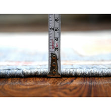 Load image into Gallery viewer, 2&#39;8&quot;x8&#39;3&quot; Beau Blue, Soft And Shiny Wool, Hand Knotted, Anatolian Village Inspired Design, Vegetable Dyes, Tribal Medallions, Narrow Border, Runner Oriental Rug FWR536256