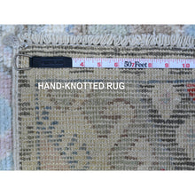 Load image into Gallery viewer, 2&#39;10&quot;x5&#39;1&quot; Dolphin Gray, Natural Dyes, Hand Knotted Extra Soft Wool, Anatolian Village Inspired Large Motifs All Over Design, Runner Oriental Rug FWR536262