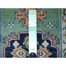 Load image into Gallery viewer, 1&#39;10&quot;x2&#39;10&quot; Amazon Green, Caucasian Design, Fusion Kazak Mat, All Natural Wool Oriental Rug FWR536322