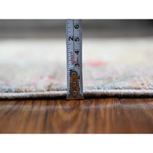 Load image into Gallery viewer, 2&#39;7&quot;x11&#39;9&quot; Plaster Brown, Organic Wool, Hand Knotted, Borderless Afghan Peshawar With Birds Of Paradise Design, Natural Dyes, Runner Oriental Rug FWR536496