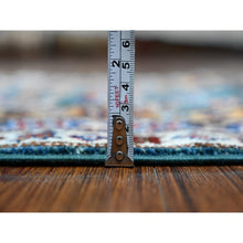 Load image into Gallery viewer, 2&#39;x5&#39;9&quot; Pine Green, Hand Knotted, Soft To The Touch, Colorful Super Kazak With Tree Of Life Design, Shiny Wool, Vegetable Dyes,  Runner Oriental Rug FWR536646