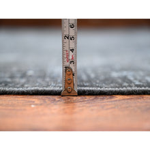 Load image into Gallery viewer, 9&#39;6&quot;x12&#39;5&quot; Dim Gray, Worn Out And Distressed, Overdyed, Hand Knotted Vintage Persian Kerman, Pure And Soft Wool, Ends Secured And Cleaned, Broken Design, Oriental Rug FWR536886