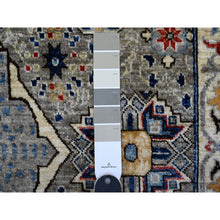 Load image into Gallery viewer, 10&#39;x14&#39;3&quot; Tin Foil Gray, Fine Aryana With Natural Dyes, 100% Wool, Hand Knotted, 14th Century Mamluk Dynasty Pattern, Oriental Rug FWR536898