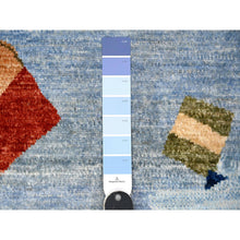 Load image into Gallery viewer, 9&#39;2&quot;x12&#39; Glaucous Blue, Kites In The Sky, Peshawar, Natural Wool, Borderless Hand Knotted, Oriental Rug FWR536904
