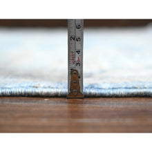 Load image into Gallery viewer, 8&#39;9&quot;x12&#39; Pacific And Pale Blue, Hand Knotted, Fine Peshawar Vegetable Dyes, All Over Floral Mahal Design, Vibrant Wool, Oriental Rug FWR536916