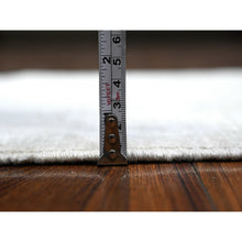 Load image into Gallery viewer, 2&#39;x2&#39;9&quot; Daisy White With Owl Gray, Extra Soft Wool, Hand Knotted, White Wash Peshawar With Faded Colors, Vegetable Dyes, Mat Oriental Rug FWR537024