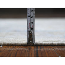 Load image into Gallery viewer, 2&#39;8&quot;x19&#39;7&quot; Frost White, Hand Knotted, All Wool, White Wash Peshawar With Large Tribal Motifs, Shabby Chic, Xl Runner Oriental Rug FWR537030