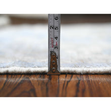 Load image into Gallery viewer, 3&#39;1&quot;x4&#39;3&quot; Antique Pewter Gray, Wool Foundation, Hand Knotted Afghan Angora Oushak, All Over Village Flower Elements, Oriental Rug FWR537174
