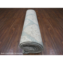Load image into Gallery viewer, 8&#39;x10&#39;4&quot; Laurel Green, Fine Aryana With All Over Geometric Leaf Design, Vibrant Wool, Hand Knotted Peshawar, Vegetable Dyes, Oriental Rug FWR537246
