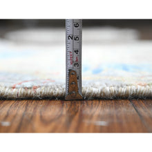 Load image into Gallery viewer, 2&#39;x3&#39;1&quot; Pewter Gray, Birds Of Paradise, Hand Knotted 100% Wool Afghan Peshawar, Vegetable Dyes, Oriental Mat Rug FWR537348