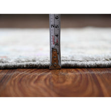 Load image into Gallery viewer, 2&#39;x3&#39;1&quot; Power Gray, Hand Knotted, Afghan Angora Oushak, Wool Weft, Village Flower And Leaf Design, Natural Dyes, Mat Oriental Rug FWR537426