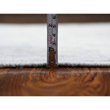 Load image into Gallery viewer, 2&#39;6&quot;x18&#39;10&quot; Rustic Gray, Hand Knotted Natural Wool, Fine Aryana Peshawar, All Over Geometric Leaf Design, Vegetable Dyes, Xl Runner Oriental Rug FWR537612