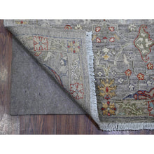 Load image into Gallery viewer, 3&#39;x19&#39;9&quot; Echo Gray, Hand Knotted Fine Aryana Collection, Bidjar Garus Design, Extra Soft Wool, Natural Dyes, Xl Runner Oriental Rug FWR537618