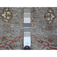 Load image into Gallery viewer, 3&#39;x19&#39;9&quot; Echo Gray, Hand Knotted Fine Aryana Collection, Bidjar Garus Design, Extra Soft Wool, Natural Dyes, Xl Runner Oriental Rug FWR537618