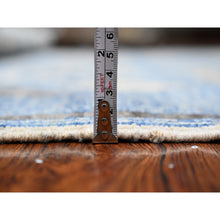 Load image into Gallery viewer, 6&#39;x8&#39;8&quot; Queen Blue, Vegetable Dyes, Hand Knotted, Berber Influence, Densely Woven, Snowflake Geometric Design Peshawar Oriental Rug FWR537678