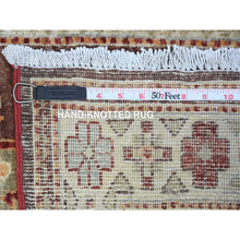 Load image into Gallery viewer, 2&#39;6&quot;x19&#39;5&quot; Brown Stone, Soft And Velvety Wool, Afghan Super Kazak With Large Tribal And Geometric Design, Hand Knotted Vegetable Dyes, Xl Runner Oriental Rug FWR537696