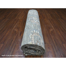 Load image into Gallery viewer, 8&#39;3&quot;x10&#39;5&quot; Ultimate Gray, Hand Knotted With Sickle Leaf Design, Densely Woven, Velvety Wool, Vegetable Dyes, Fine Peshawar Heriz, Oriental Rug FWR537720