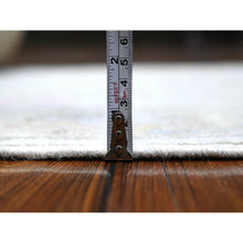 Load image into Gallery viewer, 2&#39;6&quot;x19&#39;1&quot; Chrome Gray, Wool Foundation, Natural Dyes, Hand Knotted, Soft Pile, Village Elements All Over, Afghan Angora Oushak, XL Runner Oriental Rug FWR537774